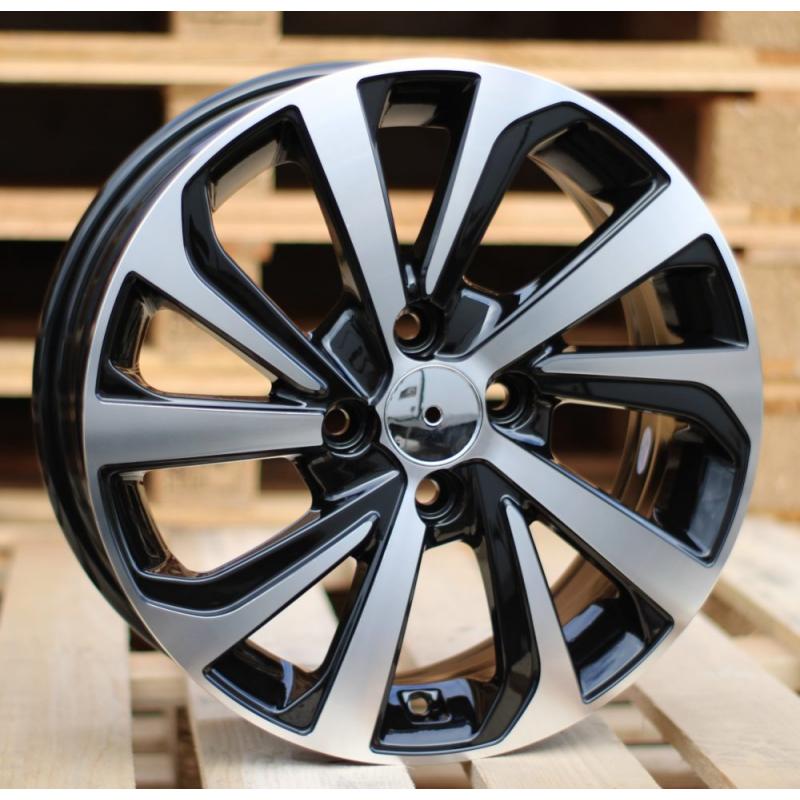 R15x6 4X100 ET 45 54.1 A423 (IN5429) Black Polished (MB) For HYUND (P2) R15x6 4X100 ET 45 54.1 A423 (IN5429) Black Polished (MB) For HYUND (P2)