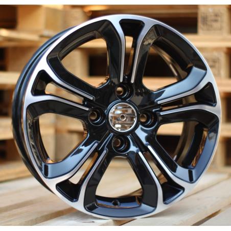 R15x6 4X108 ET 25 65.1 A5108 Black Polished (MB) For CITRO (P)