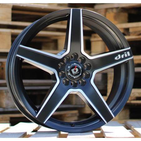 R18x8 10X105/114 ET 35 67.1 A5274 Black Polished Half Matt (MBHM) For RACIN (K7) ((AKC 85 Eur))