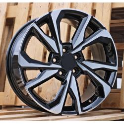 R17x7 5X114.3 ET 45 64.1 A5563 Black Polished (MB) For HOND (P)