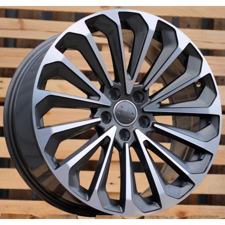 R21x9.5 5X112 ET 36 66.5 A5827 Grey Polished (MG) For AUD (P) (E-Tron)