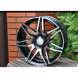 R18x8 5X112 ET 45 66.6 A874 Black Polished+Powder Coating (MBPC) For MER (V)