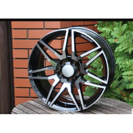 R18x8 5X112 ET 45 66.6 A874 Black Polished+Powder Coating (MBPC) For MER (V)