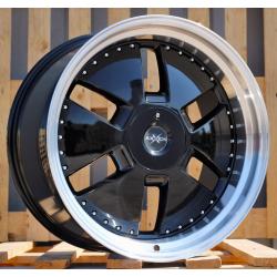 R21x9 5X112 ET 30 66.6 AT674 (LU1831) Black+Polished Lip (BLPL) For MER (K3) (MONOBLOCK Rear+Front(AKC 150 Eur))