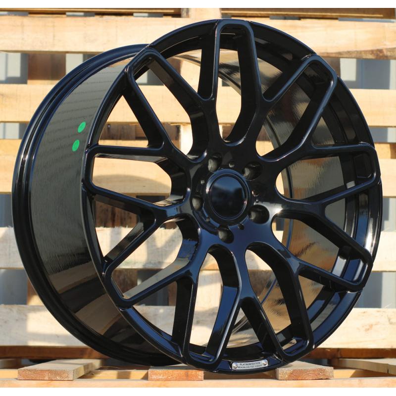 R20x9.5 5X112 ET 35 66.5 AT967 (IN0186) Black (BL) For MER (P1) (BRABUS Style Rear+Front) R20x9.5 5X112 ET 35 66.5 AT967 (IN0186) Black (BL) For MER (P1) (BRABUS Style Rear+Front)