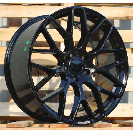 R20x9.5 5X112 ET 35 66.5 AT967 (IN0186) Black (BL) For MER (P1) (BRABUS Style Rear+Front)