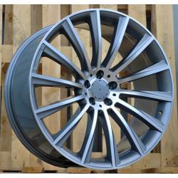 R18x9.5 5X112 ET 48 66.6 B1048 Grey Polished+Powder Coating (MGPC) For MER (P)