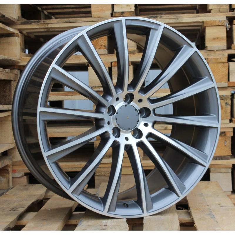 R18x8.5 5X112 ET 48 66.6 B1048 Grey Polished (MG) For MER (K5+P) (Rear+Front) R18x8.5 5X112 ET 48 66.6 B1048 Grey Polished (MG) For MER (K5+P) (Rear+Front)