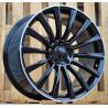 R15x6 5X112 ET 44 66.6 B1048 Black+Polished Lip (BLPL) For MER (Z2) ((AKC 55 Eur))
