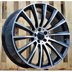 R16x7 5X112 ET 40 66.6 B1048 (XFA25) Black Polished (MB) For MER (R)