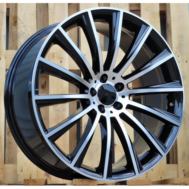 R16x7 5X112 ET 40 66.6 B1048 (XFA25) Black Polished (MB) For MER (R) R16x7 5X112 ET 40 66.6 B1048 (XFA25) Black Polished (MB) For MER (R)