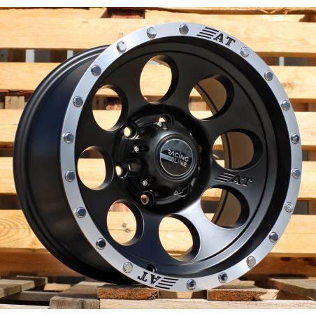 R16x8.5 6X139.7 ET M15 110.1 B5187 Black Half Matt+Polished Lip (BLHMPL) For 4X4 (R)