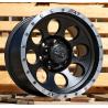 R16x8.5 6X139.7 ET M15 110.1 B5187 Black Half Matt+Polished Lip (BLHMPL) For 4X4 (R)