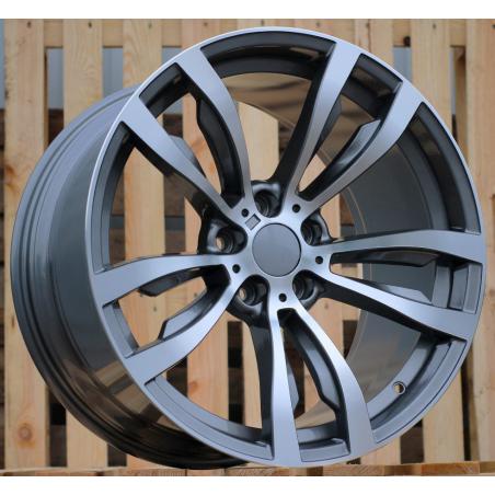 R20x11 5X120 ET 37 74.1 B1057 Grey Polished (MG) For BMW (P) (Rear+Front)