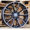 R20x10 5X112 ET 40 66.6 A5385 (INS0220) Black Half Matt (BLHM) For BMW (K7+Z5) (Rear+Front Milling)