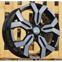 R16x6.5 5X114.3 ET 50 66.1 B1110 Black Polished (MB) For DACIA (R) (New MODEL)