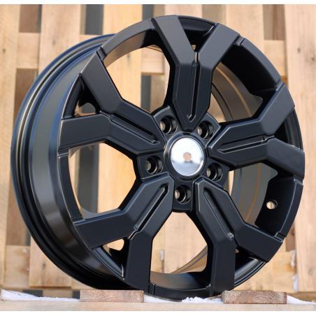 R16x6.5 5X114.3 ET 50 66.1 B1110 Black Half Matt (BLHM) For DACIA (R) (New MODEL)