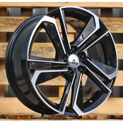 R17x7 5X100 ET 51 57.1 B1113 Black Polished (MB) For SKODA (R)