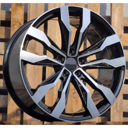 R20x9 5X112 ET 33 66.6 B5333 (A5590) Black Polished (MB) For VW (P) (New TOUAREG)