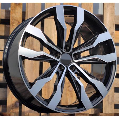 R20x9 5X112 ET 33 66.6 B5333 (A5590) Black Polished (MB) For VW (P) (New TOUAREG)