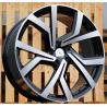 R17x7.5 5X100 ET 45 57.1 B1154 (BK5125) Black Polished (MB) For VW (P+K2)
