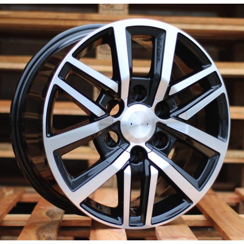 R18x7.5 6X139.7 ET 25 106.1 B1155 Black Polished (MB) For TOYOT (K7) (4x4) R18x7.5 6X139.7 ET 25 106.1 B1155 Black Polished (MB) For TOYOT (K7) (4x4)