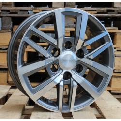 R17x7.5 6X139.7 ET 25 106.1 B1155 (A361/BY1155) Grey Polished (MG) For TOYOT (R+P) (4x4)