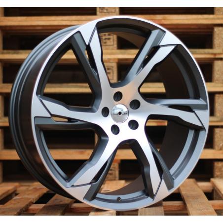 R21x9 5X108 ET 38.5 63.4 B1175 Grey Polished (MG) For VOLVO (Z2)