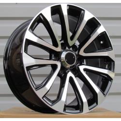 R20x8.5 6X139.7 ET 25 106 B1223 Black Polished (MB) For 4X4 (K3) (For TOYOTA)