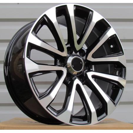R20x8.5 6X139.7 ET 25 106 B1223 Black Polished (MB) For 4X4 (K3) (For TOYOTA)