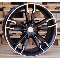 R19x8.5 5X112 ET 30 66.6 B1257 Black Polished Half Matt+Powder Coating (MBHMPC) For BMW (P) ((AKC 90 Eur))