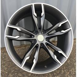 R17x8 5X120 ET 34 72.6 B1257 (BK5255) Grey Polished (MG) For BMW (K4)