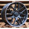 R19x8.5 5X112 ET 48 66.6 B1258 Black Half Matt+Polished Lip (BLHMPL) For MER (Z1) (Rear+Front)
