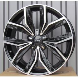 R19x8 5X112 ET 43 57.1 B1269 Black Polished (MB) For VW (P2)