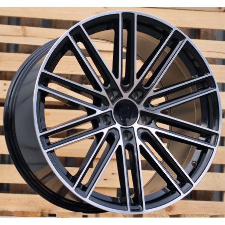 R21x9.5 5X130 ET 60 71.6 B1271 Black Polished (MB) For PORCH (Z1) ())