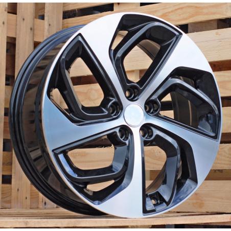 R17x7 5X114.3 ET 51 67.1 B1278 (BK5312) Black Polished (MB) For HYUND (D1)