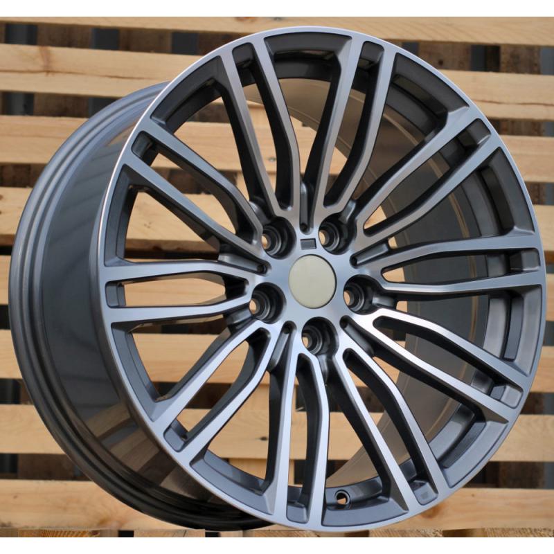 R19x9.5 5X120 ET 38 72.6 B1318 Grey Polished (MG) For BMW (P+P2) (Front+Rear) R19x9.5 5X120 ET 38 72.6 B1318 Grey Polished (MG) For BMW (P+P2) (Front+Rear)