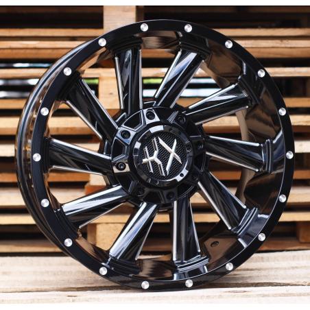R18x9 6X139.7 ET 0 110.1 B1323 Black (BL) For 4X4 (Z1) (Black+Milling)