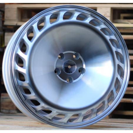 R19x8.5 5X112 ET 35 66.5 B1329 Polished Silver (MS) For RACIN (A) (STYLE RONAL)