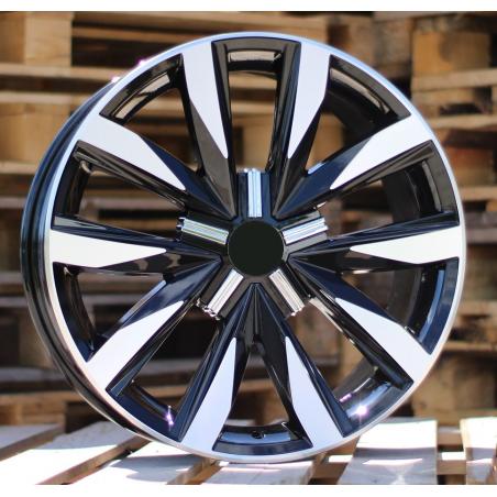 R18x8 5X120 ET 50 65.1 B1351 Black Polished (MB) For VW (Z3) (4x4)