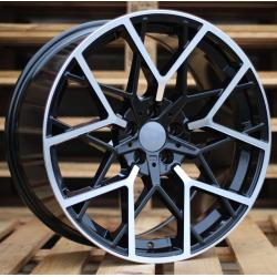 R19x9.5 5X120 ET 40 72.6 B1383 Black Polished (MB) For BMW (Z2+P2) (Rear+Front (AKC 105 Eur))