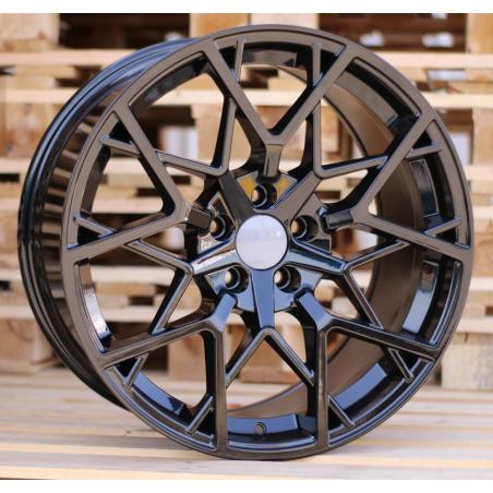 R20x8.5 5X112 ET 26 66.6 B1383 Black (BL) For BMW (Z2+Z1) (Rear+Front)