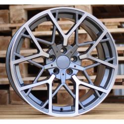 R19x8.5 5X112 ET 26 66.6 B1383 Grey Polished+Powder Coating (MGPC) For BMW (P) (Rear+Front)