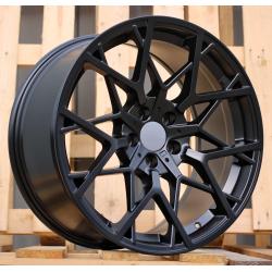 R18x9 5X120 ET 38 72.6 B1383 Black Half Matt (BLHM) For BMW (P1) (Rear+Front)
