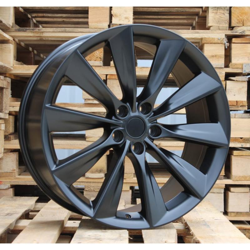 R21x9 5X120 ET 40 64.1 B1385 Black Half Matt (BLHM) For RACIN (P) (TESLA Front+Rear) R21x9 5X120 ET 40 64.1 B1385 Black Half Matt (BLHM) For RACIN (P) (TESLA Front+Rear)