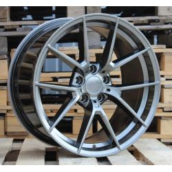 R19x8.5 5X120 ET 35 72.6 B1416 Gun Metal Half Matt (GMHM) For BMW (Z4) (Rear+Front)