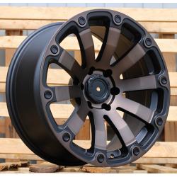 R20x9 6X139.7 ET M12 110.1 B1442 Black Polished Matt (MBM) For 4X4 (K3) (WIth Cooper)