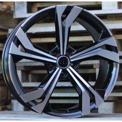 R20x8.5 5X112 ET 36 66.5 B5873 Black Polished (MB) For AUD (K4)