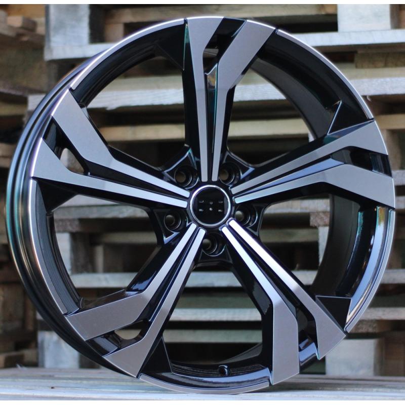 R20x8.5 5X112 ET 36 66.5 B5873 (IN5564) Black Polished (MB) For AUD (Z5) R20x8.5 5X112 ET 36 66.5 B5873 (IN5564) Black Polished (MB) For AUD (Z5)
