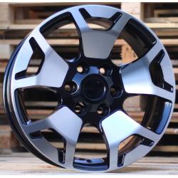 R18x7.5 6X139.7 ET 25 106 B1460 Black Polished (MB) For TOYOT (Z2) (4x4)